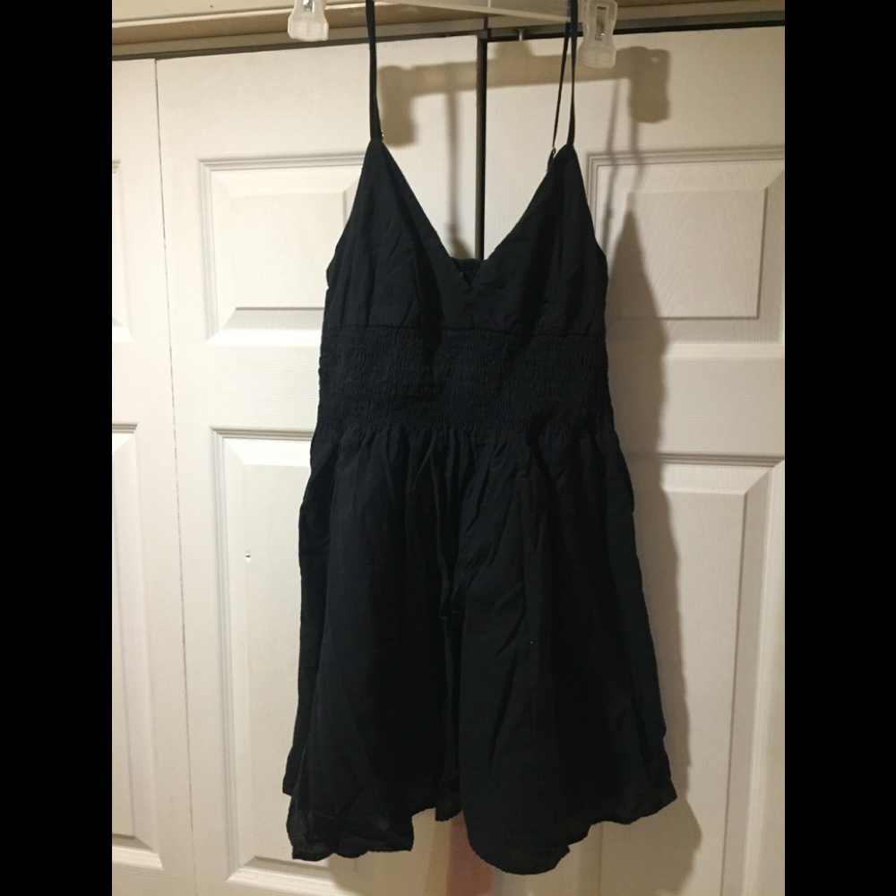 Black dress size L with built in slip